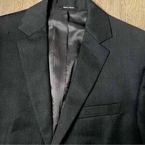 Pronto Uomo Classic Black Suit size 40 Jacket and Pants size 34x32